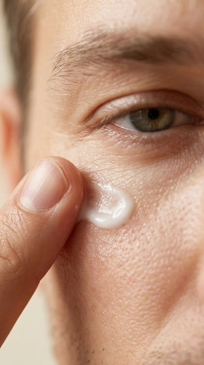Smoothing Eye Cream for men 15ml – Brighten, Hydrate &amp; De - Puff Tired Eyes - Vixxar Natural Skincare