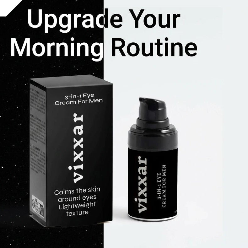 Smoothing Eye Cream for men 15ml – Brighten, Hydrate &amp; De - Puff Tired Eyes - Vixxar Natural Skincare