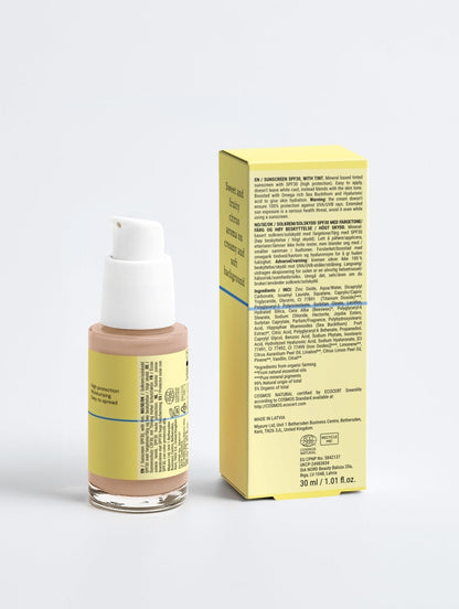 Sunscreen SPF30, with tint 30ml - Vixxar Natural Skincare spf