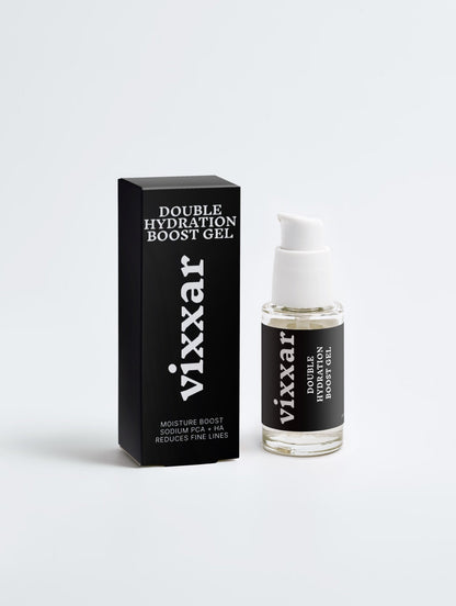 Hydration gel booster bottle and packaging on a white background