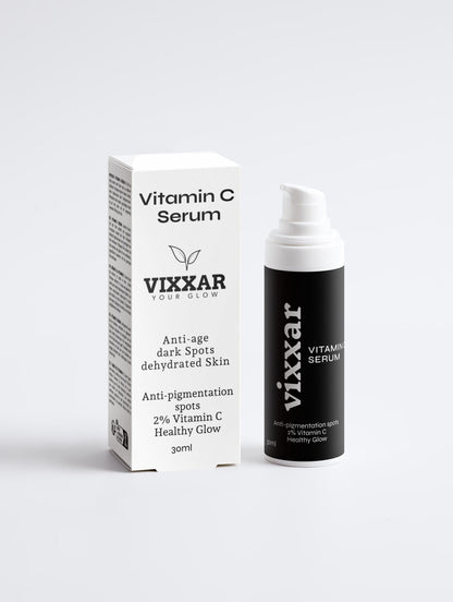 C-vitamiiniseerumi 30ml – 2 % askorbyyliglukosidi, ferulihappo &amp; ruusunmarja | Vixxar