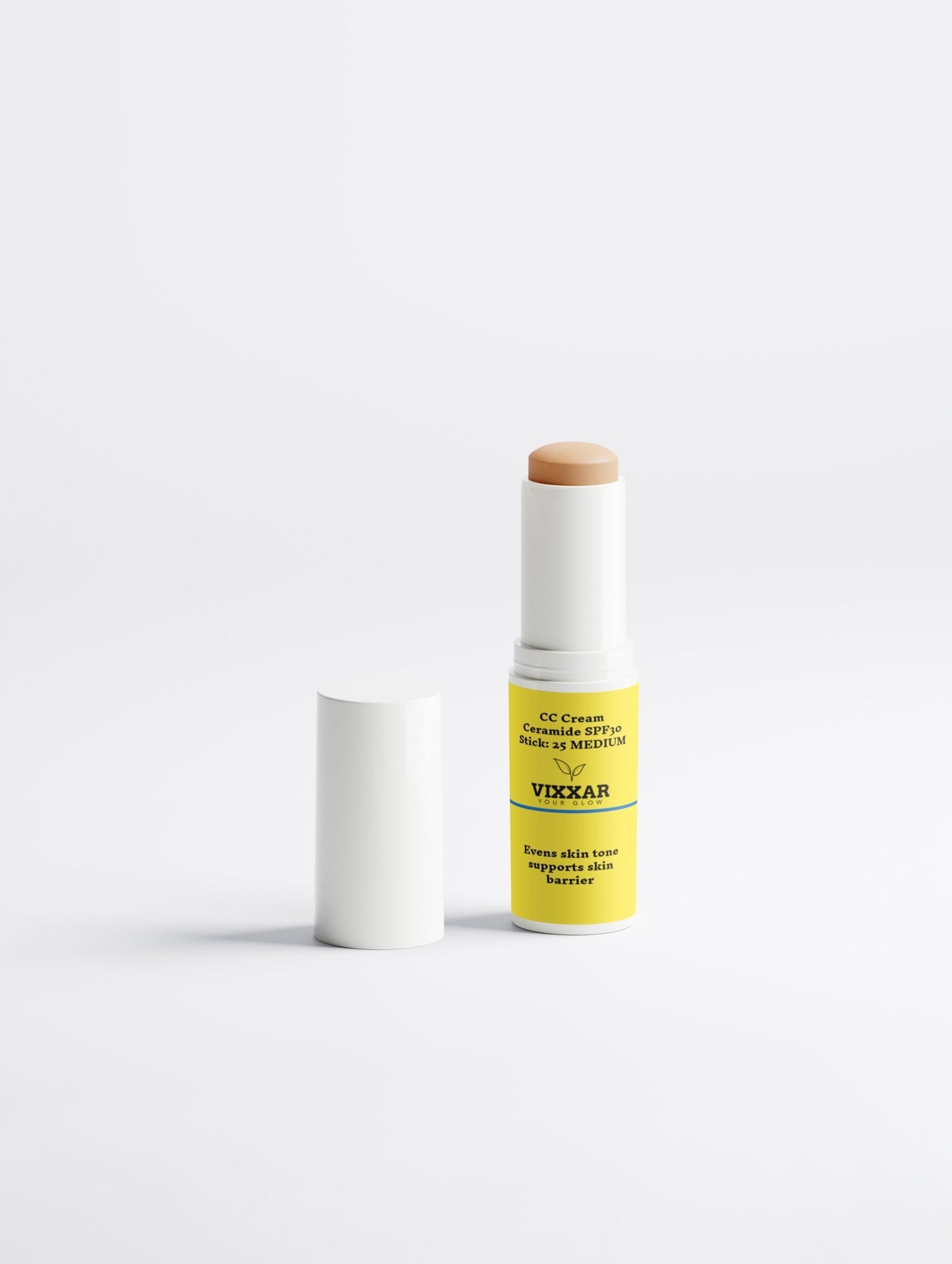 VIXXAR CC Cream SPF30 Stick – Medium Shade | Ceramide + Zinc Oxide - Vixxar Natural SkincareDefault