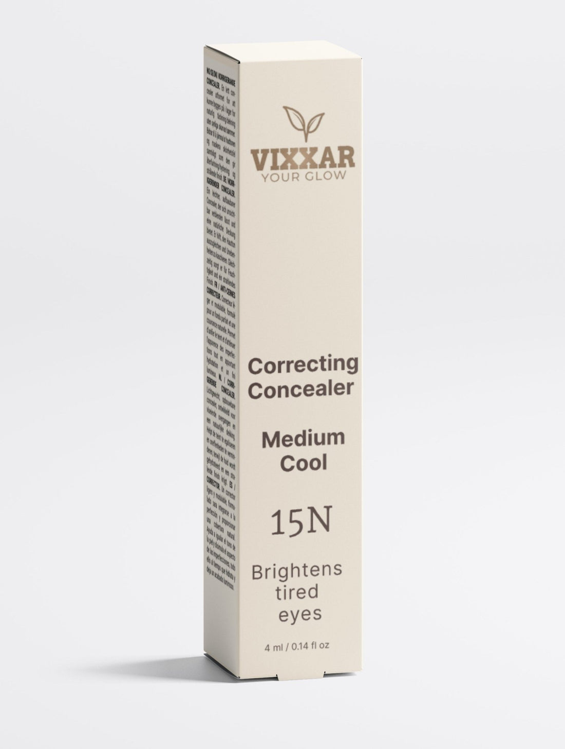 Vixxar Correcting Concealer – 15 Medium Cool | Full Coverage, Vegan &amp; Clean - Vixxar Natural SkincareConcealerDefault