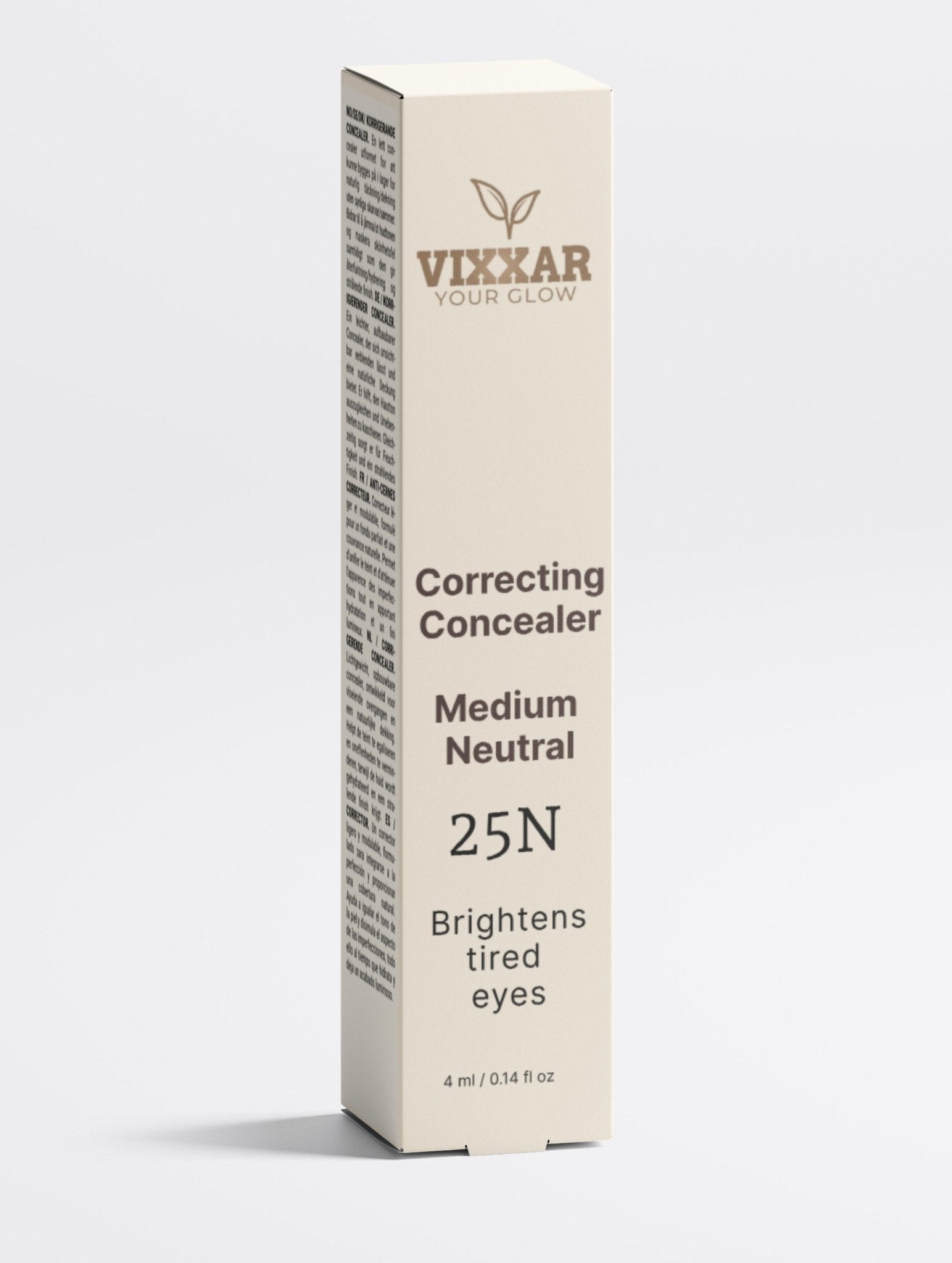 Vixxar Correcting Concealer – 25 Medium Neutral | Full Coverage, Vegan &amp; Clean - Vixxar Natural SkincareConcealerDefault