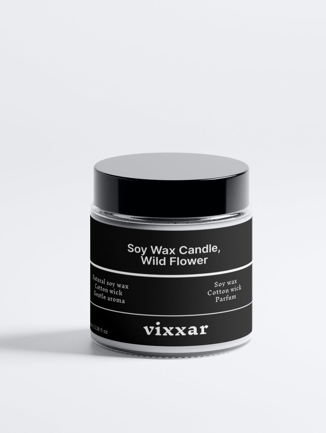 Wild Flower Soy Wax Candle | Hand - Poured, Clean Burn - Vixxar Natural SkincareDefault
